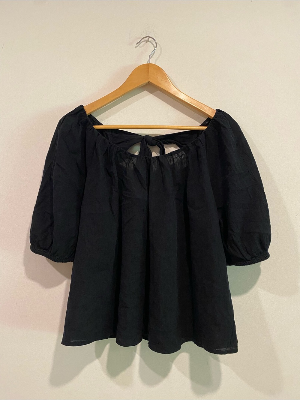 OLD NAVY Cotton tie-back blouse